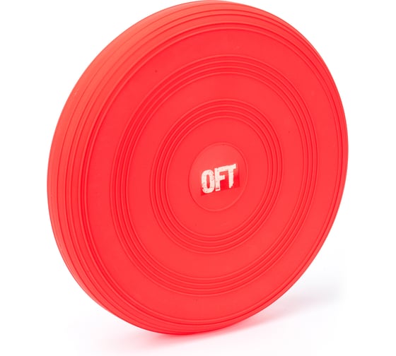 Балансировочная подушка Original FitTools в комплекте с насосом цвет красный FT-BPD02-RED