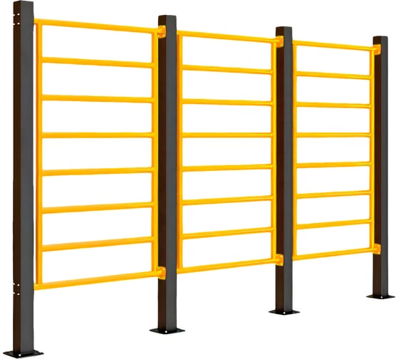 Шведская стенка Воркаут Kampfer Three-section Ladder Workout 3-1 черный/желтый K08822001 1