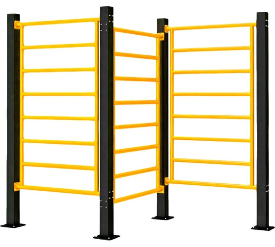 Шведская стенка Воркаут Kampfer Three-section Ladder Snake Workout 3-2 черный/желтый K08823001