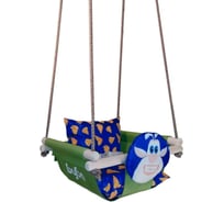 Подвесные качели с подушками Hotenok Буба и Сыр серии Booba, с ремнем безопасности на канате swh1booba_boo