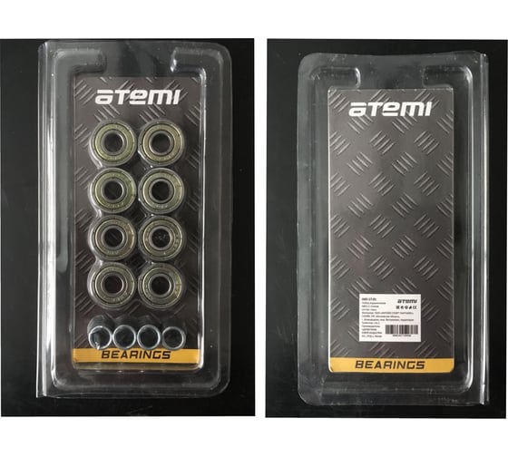 Набор подшипников ATEMI ABEC-1 chrome, ABS-17.01 00-00002291