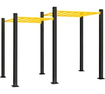 Рукоход Воркаут Kampfer Two-level Handle Workout 3-4 черный/желтый K08825001