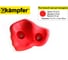Пластиковый зацеп для скалодрома Kampfer, 1 шт., цвет красный K05805004 2