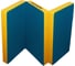 Спортивный мат Kampfer Classic Мат №6, 150х100х10 см, складной, винилискожа, синий/желтый K04023003 3