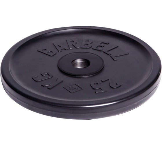 Олимпийский диск Barbell d 51 мм, чёрный, 25 кг 468