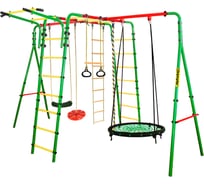 Спортивно-игровой комплекс Kampfer Wunder, гнездо большое, зеленое, красная лиана K06665003