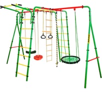 Спортивно-игровой комплекс Kampfer Wunder, гнездо малое, зеленое, красная лиана K06665011