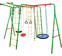 Спортивно-игровой комплекс Kampfer Wunder, гнездо малое, синее, красная лиана K06665015