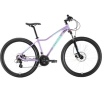 Велосипед STARK Viva 27.2 HD, 2020 г, фиолетовый/голубой/серебристый, размер рамы 18" H000016409