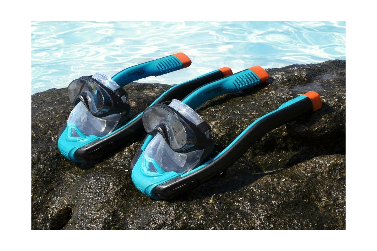 Полнолицевая маска для снорклинга BestWay SeaClear Flowtech р-р L/XL ...