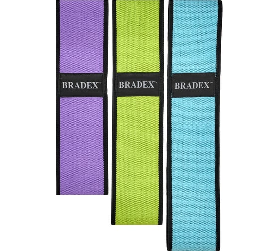 Набор текстильных фитнес резинок BRADEX SF 0748