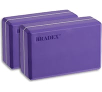 Блоки для йоги BRADEX фиолетовые, 2 шт. SF 0614