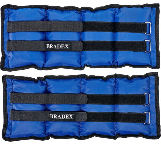 Утяжелители для рук и ног BRADEX 2 шт., 2 кг, синие SF 0744