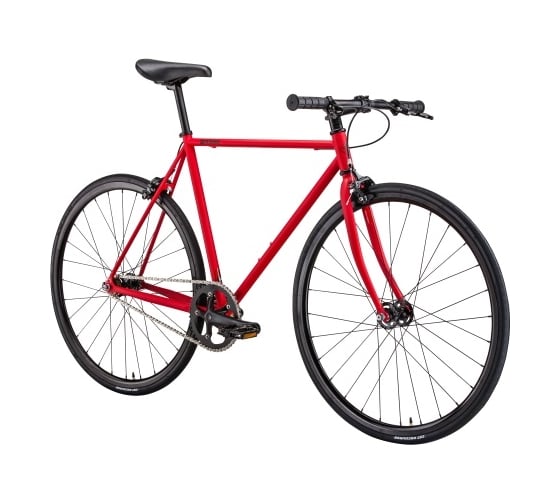 Велосипед BEARBIKE Detroit 700C, 1 скорость, рост 540 мм, красный матовый 1BKB1C181020