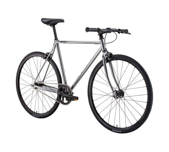 Велосипед BEARBIKE Prague 700C, 1 скорость, рост 580 мм, хром 1BKB1C181030
