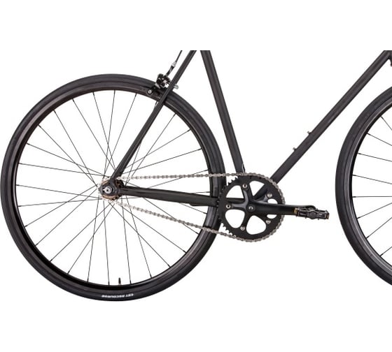 Велосипед BEARBIKE Madrid 700C, 1 скорость, рост 500 мм, черный матовый 1BKB1C181013