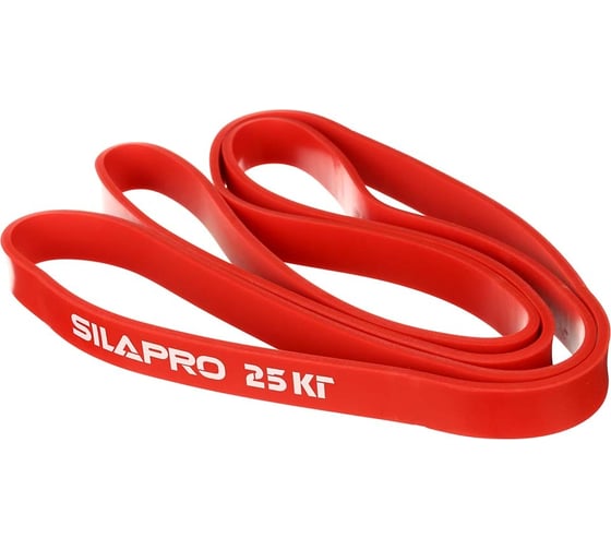 Силовая эластичная лента для фитнеса SILAPRO 208x0.45x2.2 см, 25 кг 093-003