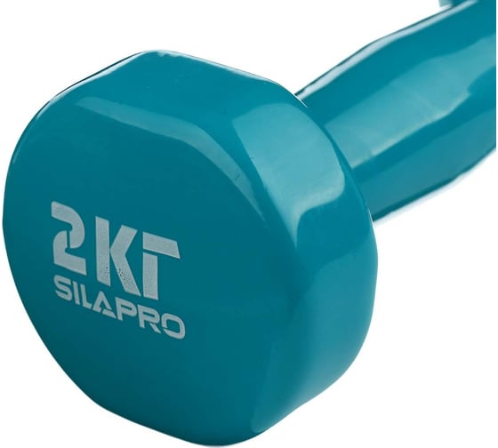 Гантель с виниловым покрытием SILAPRO 2 кг 197-007