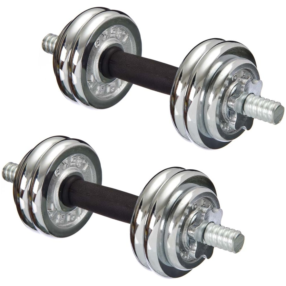 Разборные гантели SILAPRO в кейсе, 2 шт. х 7.5 кг 197-034 - выгодная ...