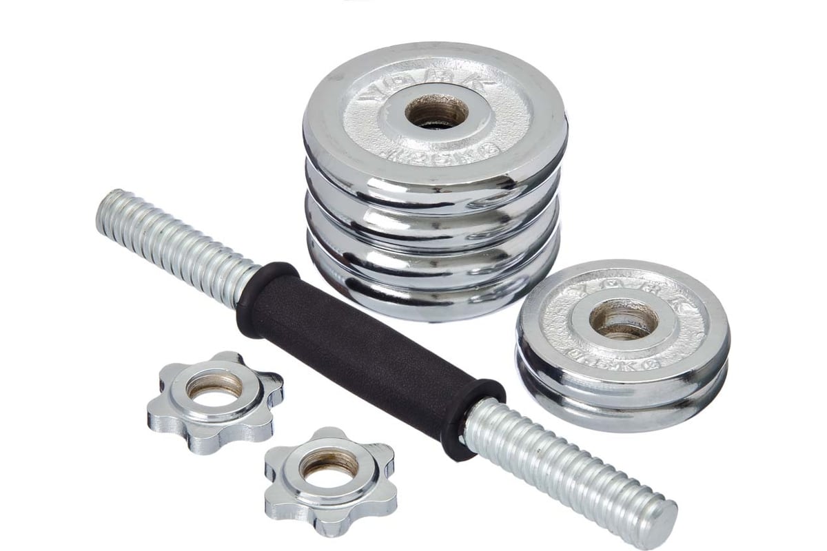 Разборные гантели SILAPRO в кейсе, 2 шт. х 7.5 кг 197-034 - выгодная ...