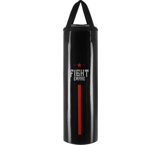 Боксерский мешок FIGHT EMPIRE на ленте ременной, черный, 80 см, d 25 см, 15 кг 4566235