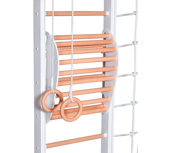ДСК Perfetto sport Scala in legno con rete 1 bianco-naturale PS-128 СГ000005352