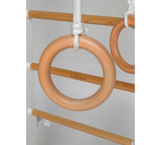 ДСК Perfetto sport Scala in legno con rete 1 bianco-naturale PS-128 СГ000005352
