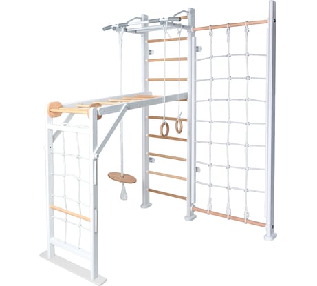 ДСК Perfetto sport Scala in legno con rete 2 bianco-naturale PS-131 СГ000005353