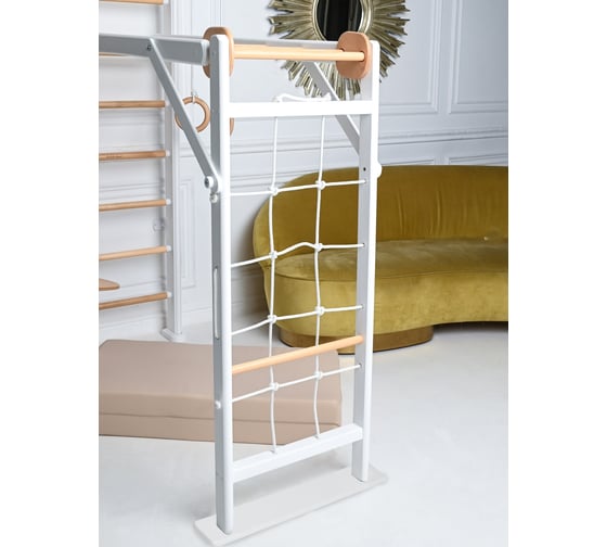 ДСК Perfetto sport Scala in legno con rete 2 bianco-naturale PS-131 СГ000005353