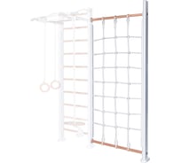 Стойка с сеткой Perfetto sport Verticale in legno con rete bianco-naturale PS-134 СГ000005339