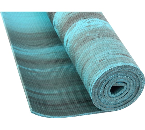 Коврик для фитнеса и йоги Larsen PVC, мультиколор, 180x60x0.8 см 4690222157123