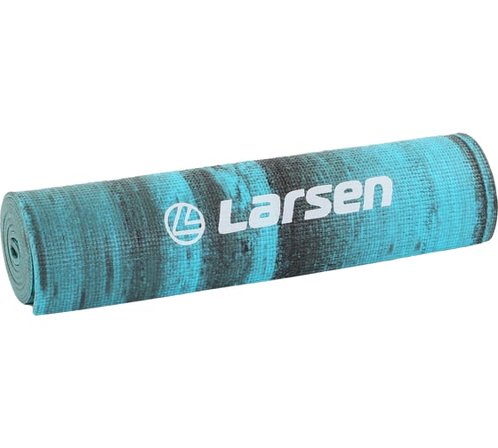 Коврик для фитнеса и йоги Larsen PVC, мультиколор, 180x60x0.8 см 4690222157123