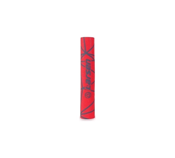 Коврик для фитнеса и йоги Larsen PVC, красный, с принтом, 180x60x0.5 см 4690222168174