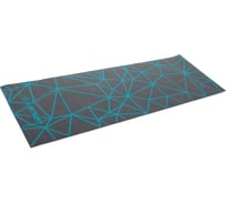 Коврик для фитнеса и йоги Larsen PVC, серый, с принтом, 180x60x0.5 см 4690222168167