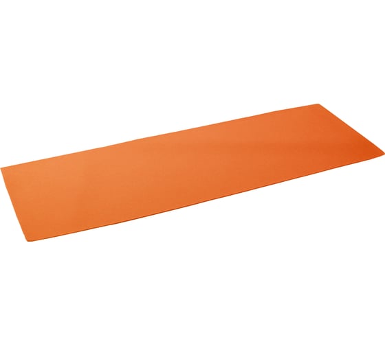 Коврик для фитнеса и йоги Larsen PVC, оранжевый, 173x61x0.4 см 4690222157093