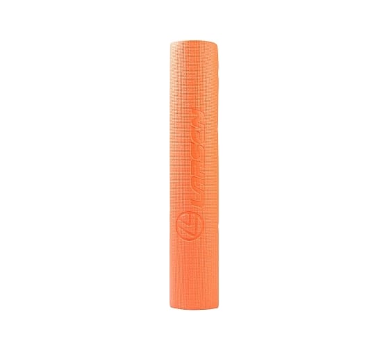 Коврик для фитнеса и йоги Larsen PVC, оранжевый, 173x61x0.4 см 4690222157093
