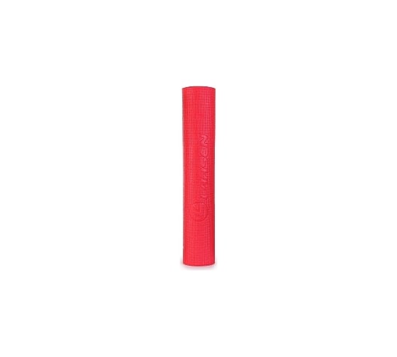 Коврик для фитнеса и йоги Larsen PVC, красный, 173x61x0.5 см 4690222168181