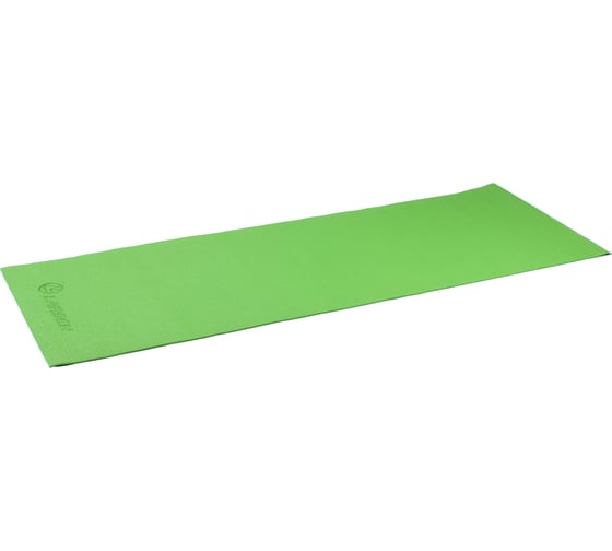 Коврик для фитнеса и йоги Larsen PVC, зеленый, 173x61x0.6 см, повышенной плотности 4690222157154 1