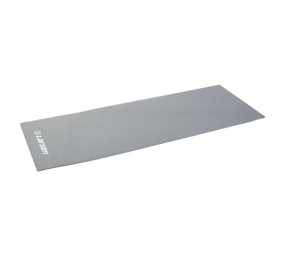 Коврик для фитнеса и йоги Larsen PVC, серый, 173x61x0.5 см 4690222168198