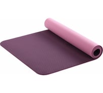 Коврик для фитнеса и йоги Larsen TPE, фиолетовый/розовый 4690222171471