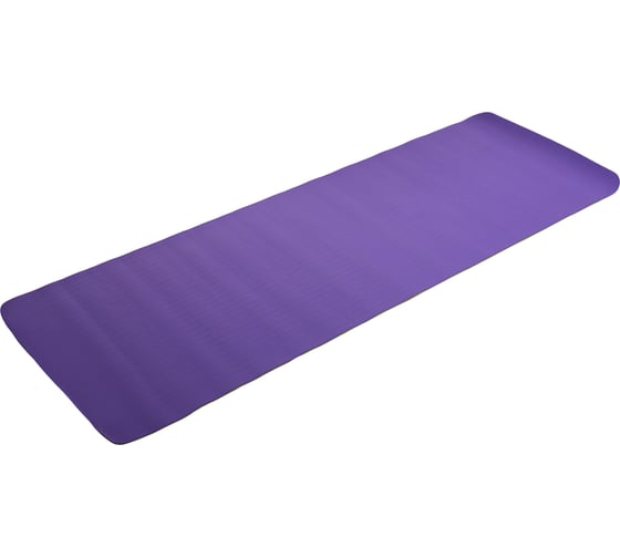 Коврик для фитнеса и йоги Larsen TPE violet/green, 173x61x0.4 см 4690222151633