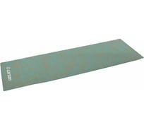 Джутовый коврик для фитнеса и йоги Larsen, бирюзовый, 183x61x0.5 см 4690222157222