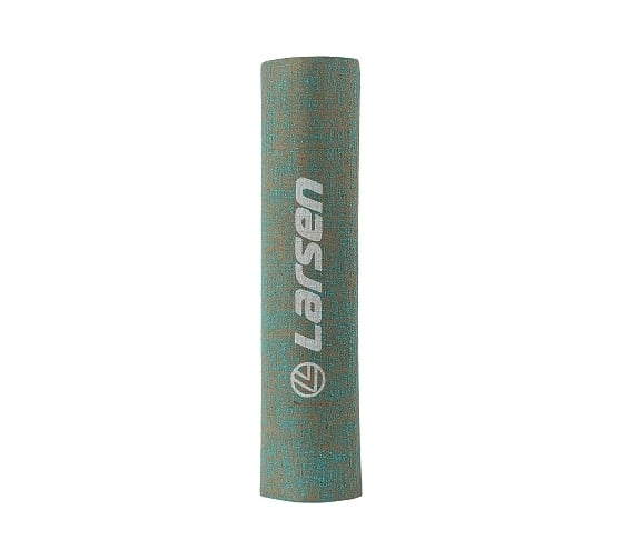 Джутовый коврик для фитнеса и йоги Larsen, бирюзовый, 183x61x0.5 см 4690222157222