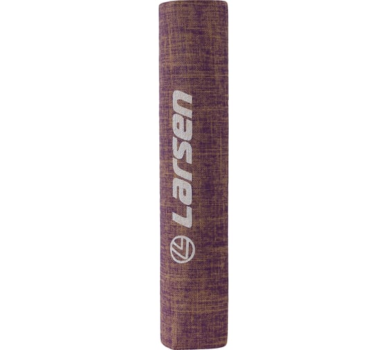 Джутовый коврик для фитнеса и йоги Larsen, фиолетовый, 183x61x0.5 см 4690222157239