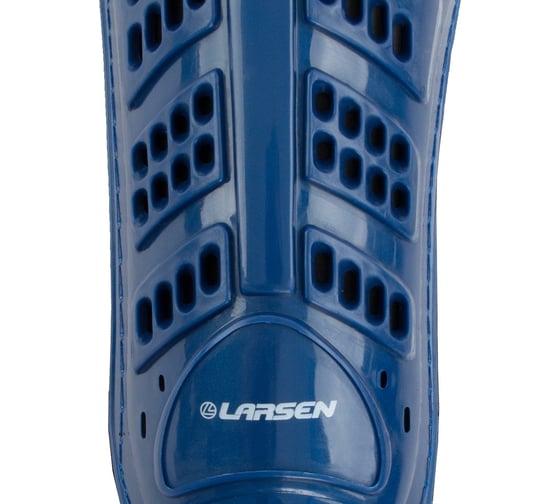 Футбольные щитки с защитой голеностопа Larsen 6820N, голубой, размер L 4690222137309