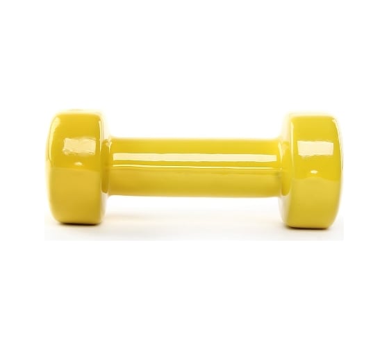 Виниловая гантель Start Up NT08010 2 кг, yellow 4690222155273