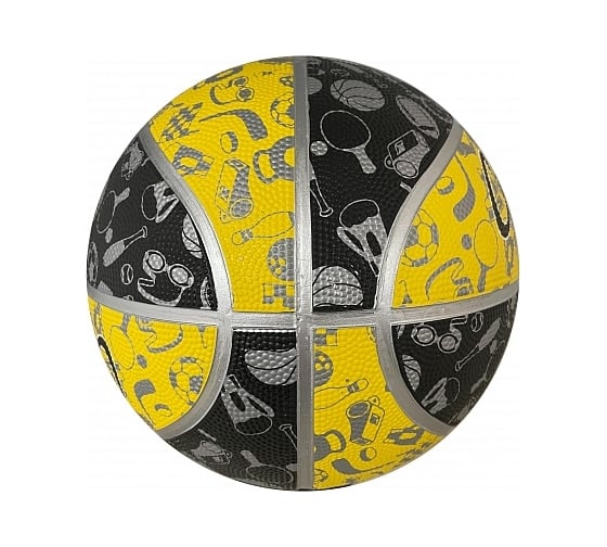 Баскетбольный мяч Start Up Larsen Style Black/Yellow 4690222171594