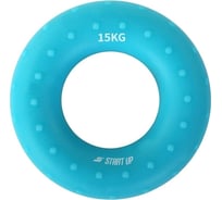 Кистевой круглый эспандер Start Up NT34036 с рельефом, 15 кг, голубой 4690222169010