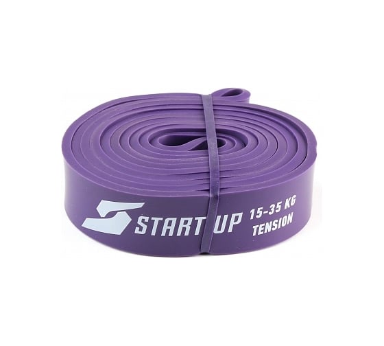 Эспандер для фитнеса Start Up замкнутый NY purple 208х3.2х0.45 см, нагрузка 15-35кг 4690222170023