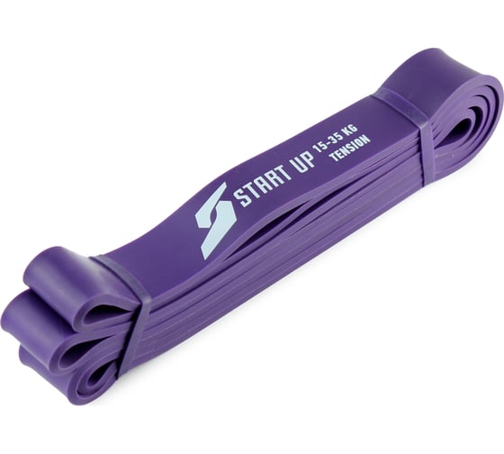 Эспандер для фитнеса Start Up замкнутый NY purple 208х3.2х0.45 см, нагрузка 15-35кг 4690222170023